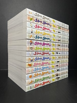 【シルバースプーン】【英語版】【全巻セット】【全15巻】 Silver Spoon Manga Volumes 1-6, 8-15 Brand New English Authentic