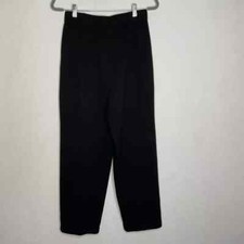 St. John Basics Santana Women's Black Pockets Pleated Front Knit Pants Size 8