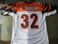 Vintage Cincinnati Bengals Rudi Johnson #32 Reebok NFL Jersey Size XL - Nice!