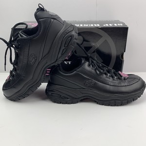 Skechers Work Soft Stride Softie Sneaker Women S Sz 6 5 Black Slip Resistant Euc Ebay