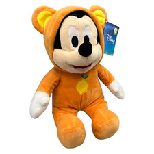 Disney Mickey Mouse Pyjama Plüsch Stofftier 36cm Orange Zitrone Strampler Ohren