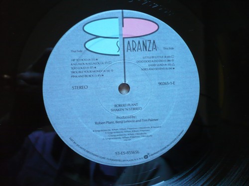 Robert Plant Shaken 'N Stirred Vinyl US 1985 Es Paranza 1st Pres LP Led Zeppelin - Picture 4 of 13
