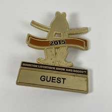 Houston Livestock Show And Rodeo 2015 Guest Pin Large Numbered