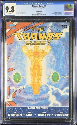 Thanos Quest 2 CGC 9.8 NEWSSTAND & 2nd Prints Jim Starlin 1990 | eBay