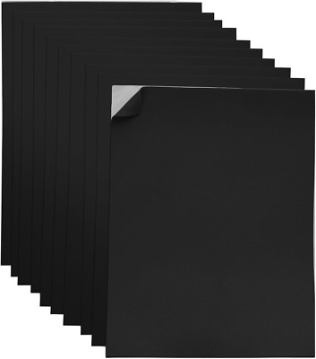 Adhesive Black EVA Foam Sheets for Crafts, 9'' X 12'', 2Mm Thickness  Sticky Back