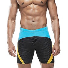 Mens Swimming Trunks Long Square Leg Board Short Athletic Quick Dry Bathing Suit