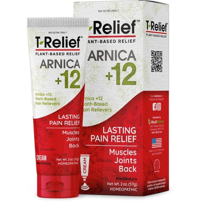 MediNatura T-Relief Arnica +12 Lasting Pain Relief Крем 2 унции