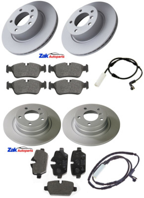 FOR BMW 320D E90 M-Sport 05-11 320D 320i Front & Rear Brake Discs Pad + Sensors