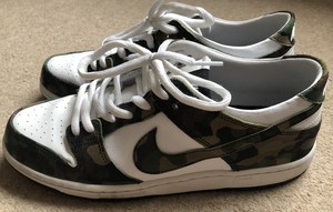 nike dunk sb low camo legion green