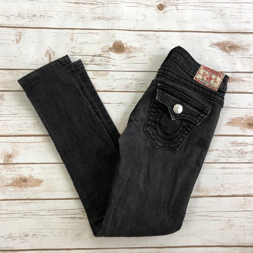 True Religion Womens Faded Black 