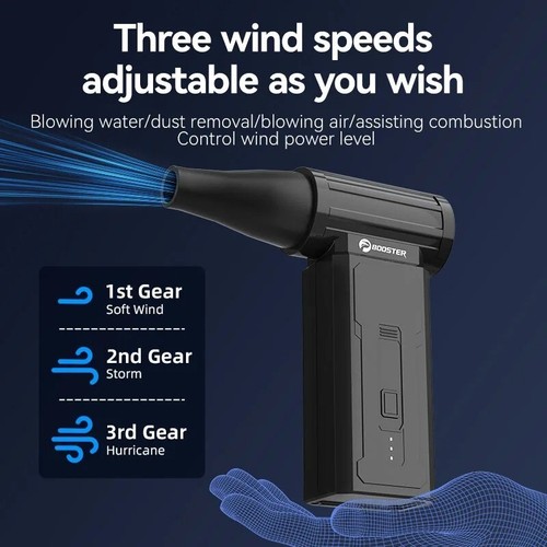BOOSTER W01 Dust Blower Electric 100000 RPM 3 Speed Level Cordless PC Laptop Car - 第 2/24 張圖片