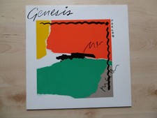 Genesis "T. Banks & M. Rutherford" Autogramme signed LP-Cover "Abacab" Vinyl