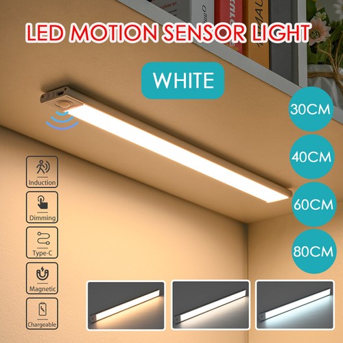 LED Motion Sensor Under Closet Light Rechargeable Magnetic Cabinet Dimmable Lamp - Picture 25 of 28
