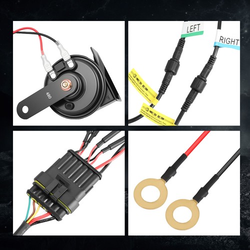For Can Am Maverick X3 MAX 2017-2025 UTV Turn Signal Kit w/Horn Triangle LED 12V - Picture 18 of 22