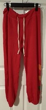 SUNDRY Basic Sweatpants 1 With Hearts NWT-Red