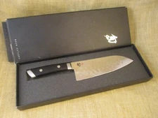 Shun Kaji 7.5 inch Double Hollow Ground Sumo Santoku Knife - KDM0034 
