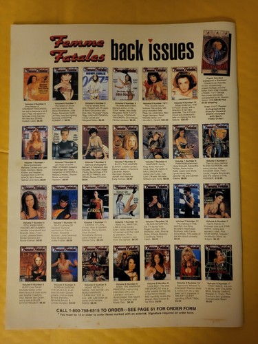 Femme Fatales 1992 CFQ Media, Many available, Pick yours. Excellent condition! - Picture 646 of 698