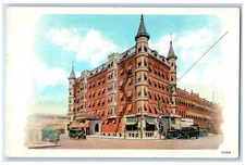 Boise Idaho Postcard Idan-ha Hotel Building Exterior View c1940 Vintage Unposted