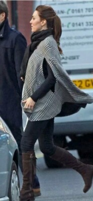 ZARA Jacke Wolle CAPE KATE Middleton PONCHO COAT SOLD OUT Gr M Damen Mantel