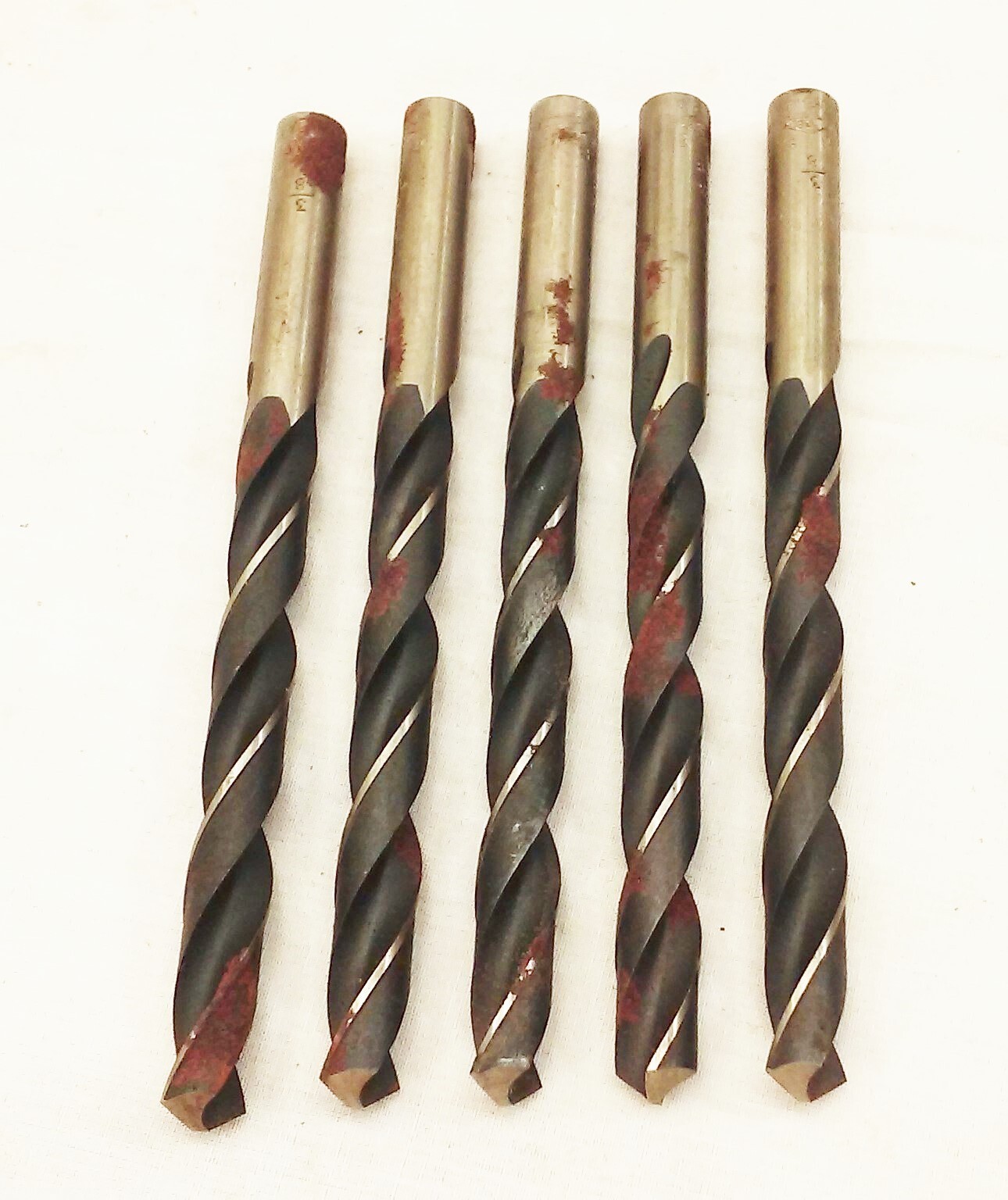 Vtg W&B high speed straight shank jobbers length 3/8" twist drill bit