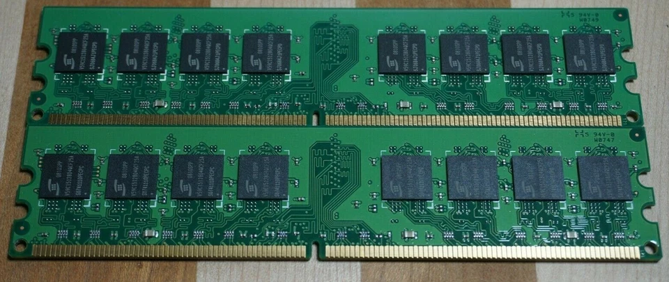 2 ProMOS 1GB 2Rx8 Memory Card V916765K24QCFW-G6 PC2-6400U-666-12-EO 800MHz DDR2 - Image 3 of 4