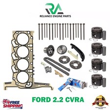 FORD 2.2 CVFF CVRA TIMING CHAIN KIT WITH ENGINE REBUILD KIT PARTS RANGER TRANSIT