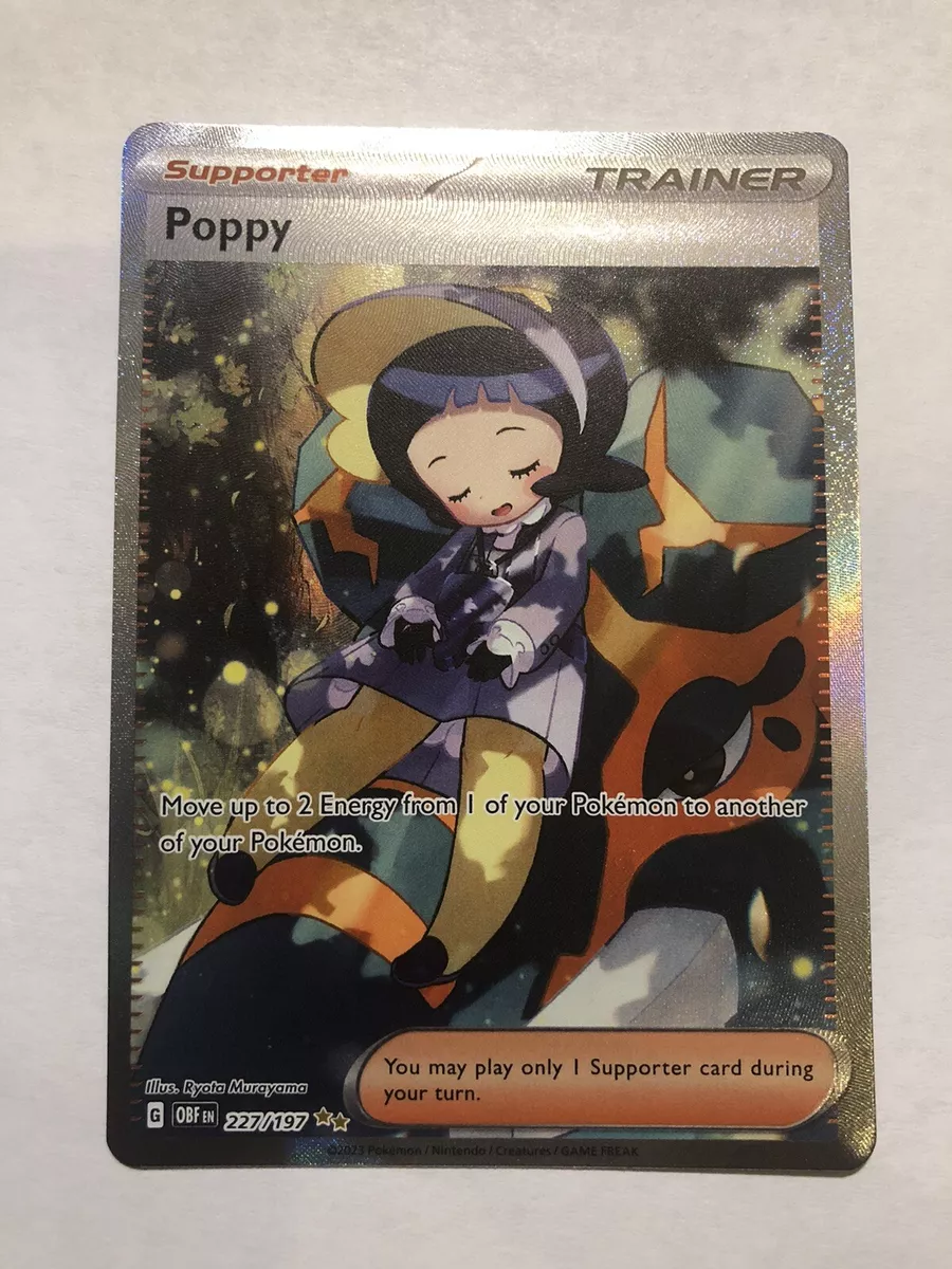 Poppy Obsidian Flames Pokemon Card