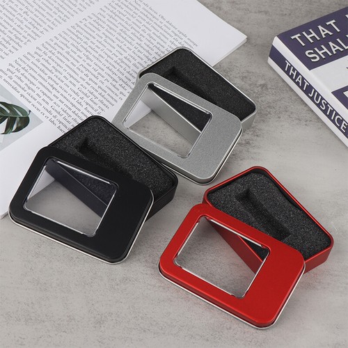 Tinplate U Disk Small Square Box Badge Gift Metal Packaging Box U Disk Large - Photo 11/16