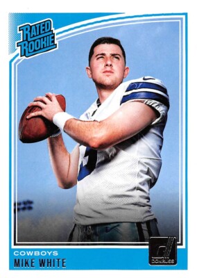 2018 Donruss #335 Mike White RR RC Rookie Cowboys Jets