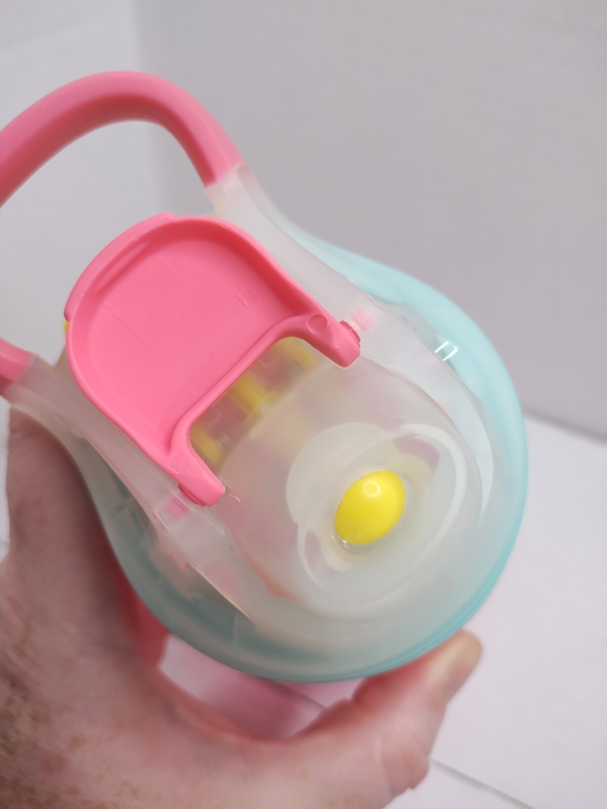 Contigo PINK Flowers Yellow Blue AutoSeal Spill Proof 14oz Water Bottle