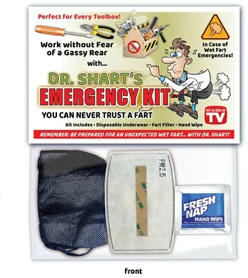 Toolbox - WET FART SHART EMERGENCY KIT Gag Garage Work Shop Tools Birthday Gift