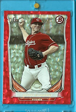 2014 BOWMAN - RED ICE  REFRACTOR - WYATT STRAHAN (RC) Serial #'d (007/150) GEM!