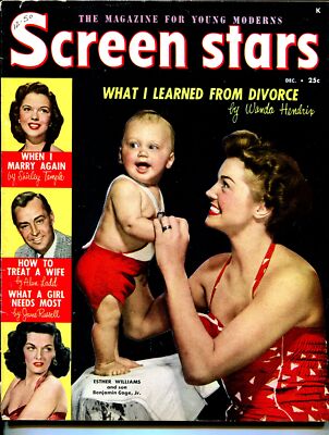 MAG: Screen Stars 12/1950-Atlas-Esther Williams cover-Shirley Temple-Alan Lad...