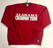 Vintage Russell Athletic Sweatshirt Mens Large Red Alabama Crimson Tide Graphic