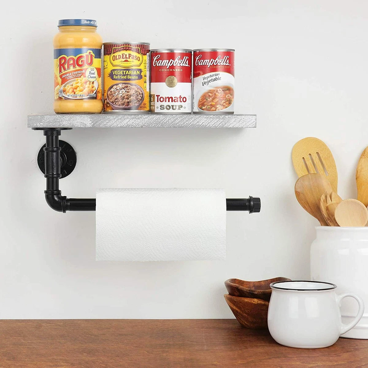 Toilet Paper Holder with Shelf