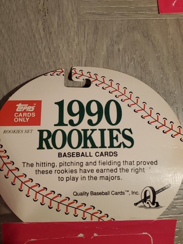 1990 Topps Baseball Rookies Set Hanger Packs Larry Walker, Curt Schilling Omar V - Picture 4 of 5