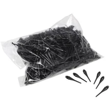 ECONOMY 1/4 INCH BLACK DART TIPS, BAG OF 1000 STRONG TIP **free Shipping**