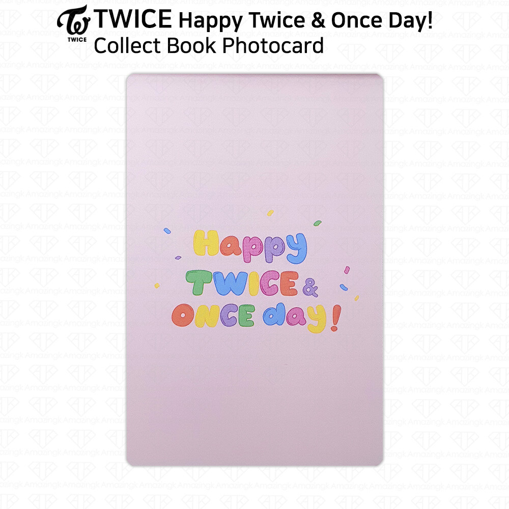 TWICE 韓国ラントレ Happy TWICE & ONCEDAY TWICE Happy Twice & Once Day ! Collect Book Photocard Sana