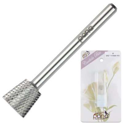 Professional 4 Week Inverted Backfill Silver Carbide Nail Drill Bit Medium Grit