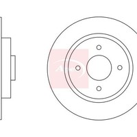 Apec Ds Ds 5 2015-2018 Bremscheibe Hinten (EinzelstüCk) DSK2628