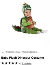 Dinosaur Costume For Babies From Spirit Halloween Never Worn Brand New