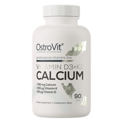 Vitamin D3 + K2 + Calcium, 90 Tabletten
