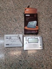 Korg TM-40 Combo Digital Tuner Metronome Chromatic W Box And Owner Booklet Works