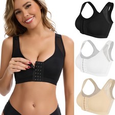 Post Surgery Bras for Womem Front Closure Mastectomy Bra Surgical Wireless Tops