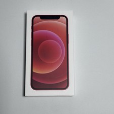 BOX ONLY. NO MANUAL OR CHARGER. Box for iPhone 12 Mini Red 128GB No Phone