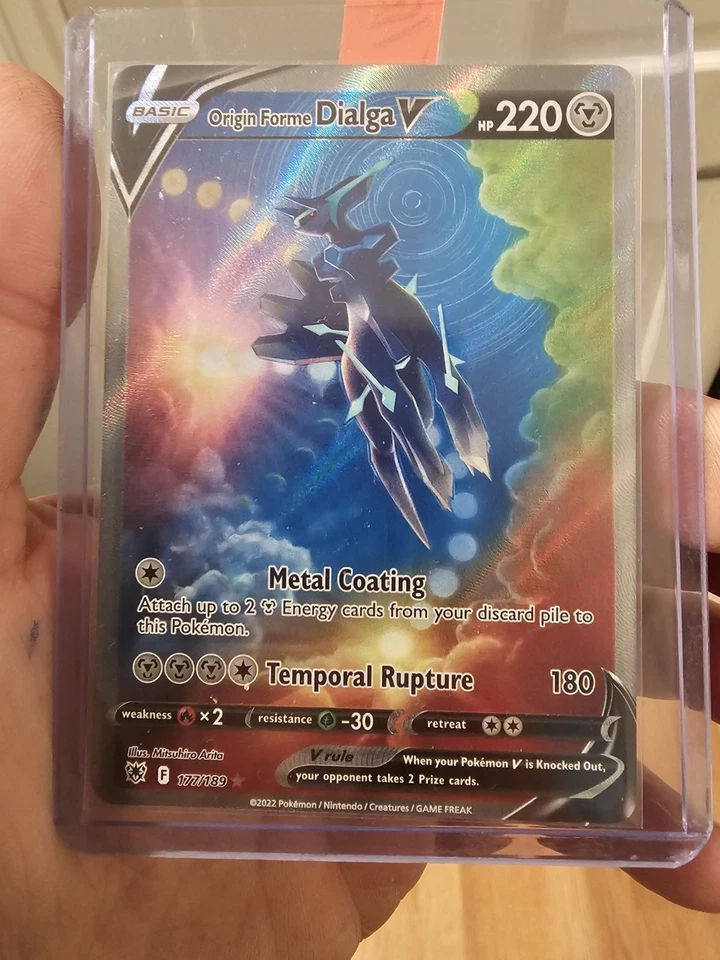 Origin Forme Dialga V (Alternate Full Art) 177/189 Swsh10: Astral Radiance Holo - Image 2 of 3
