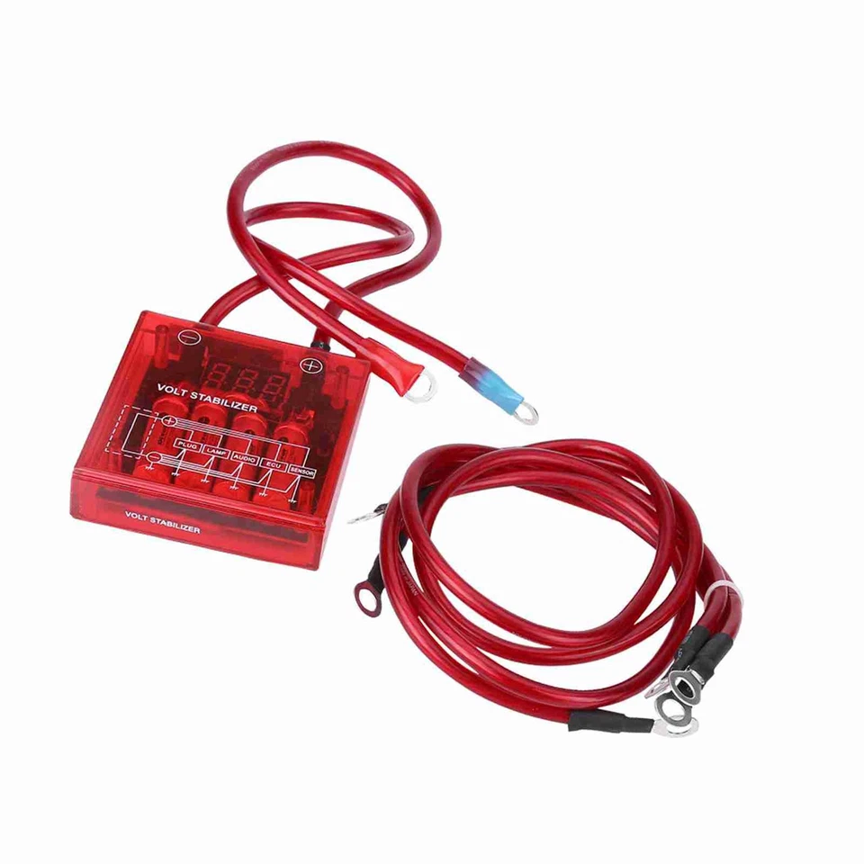 »Fuel Saver Voltage Stabilizer Regulator Kit W/ 3 Earth Groundles - Imagem 2 de 4