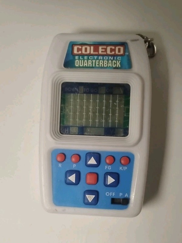Coleco Electronic Quarterback Key Chain Size Video Game