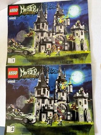LEGO Monster Fighters: VAMPYRE CASTLE #9468~ 100% COMPLETE w/Manuals~Glow