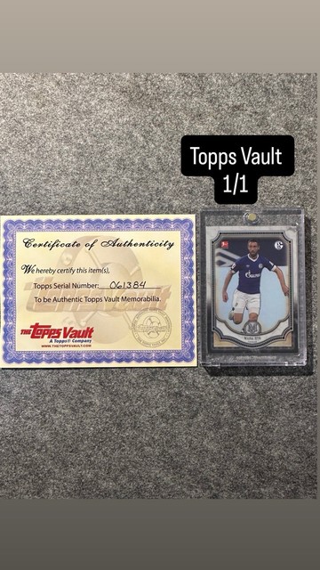 Mark Uth 1/1 Topps 1 Of 1 Museum Bundesliga FC Schalke 04 Topps Vault